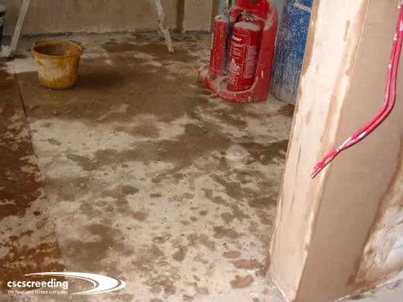 If you don't protected your screed, expect trouble. Shocking?
