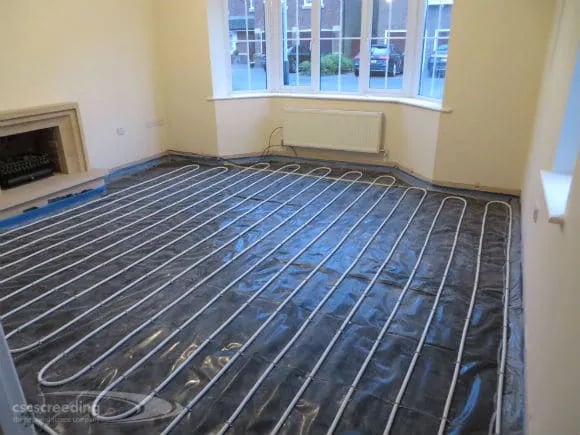 Underfloor heating can be adapted to most houses and floor types.